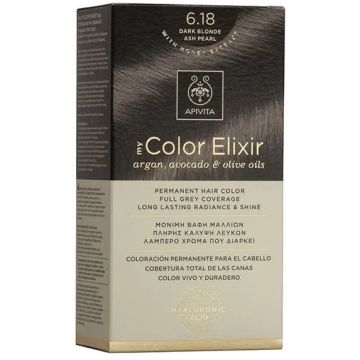 APIVITA Tinte My Color Elixir N 6.18 Rubio Oscuro Ceniza Perlado