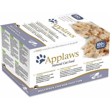 Applaws Cat Tarrina Multi Seleccion Pescado 8X60