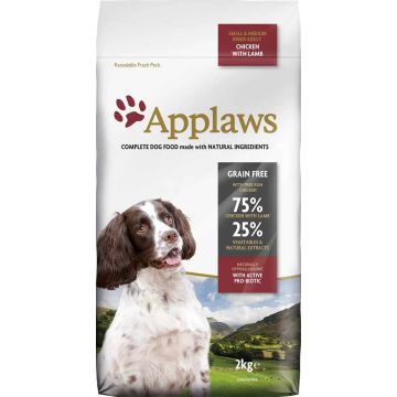 Applaws Dog Dry Adulto Raza Peq Medianas Pollo Cordero 2Kg