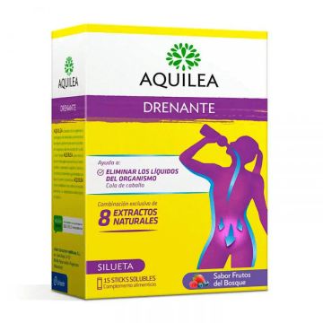 Aquilea Drenante Sabor Frutos Del Bosque 15 Sticks