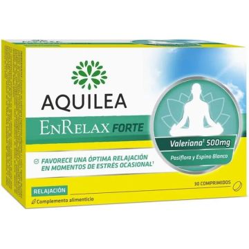 Aquilea Enrelax Forte 500 mg Valeriana + Espino Blanco + Pasiflora 30comprimidos