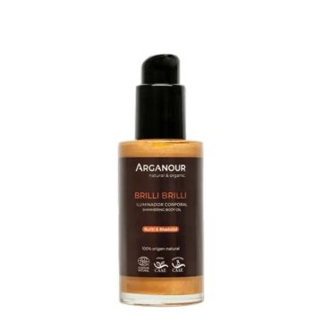 Arganour Corporal Brilli Brilli - Iluminador Corporal Natural, 100 Ml