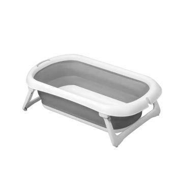 Asalvo Bañera Flexible Lucca Gris Retractilada, 1 Unidad