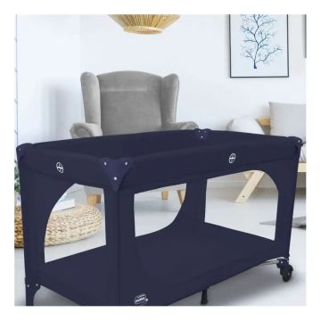 Asalvo Cuna De Viaje Esencial Azul Marino