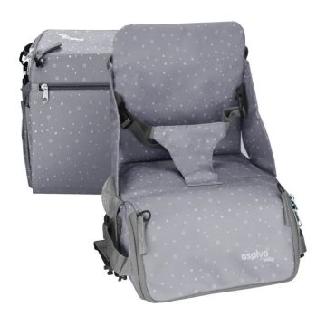 Asalvo Trona De Viaje Bolso Hummus Estrellas Gris