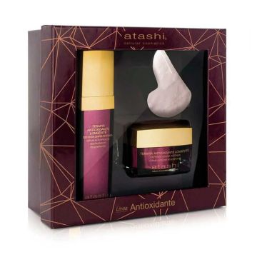 Atashi Antioxidante Cofre Edición Especial Sérum + Regenerante + Jade