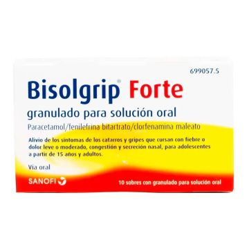 Bisolgrip Forte Granulado Solución Oral 10 sobres