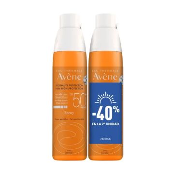 Avene Eau Thermale Spray Spf 50+ Pack 2 X 200 Ml