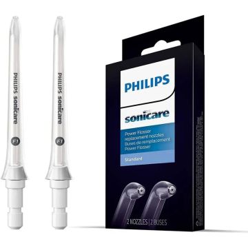 Philips Sonicare Power Flosser Boquillas Irrigador Estandar, 2 Unidades