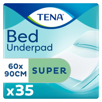 Tena Protector De Cama Bed Super 60 X 90, 35 Unidades