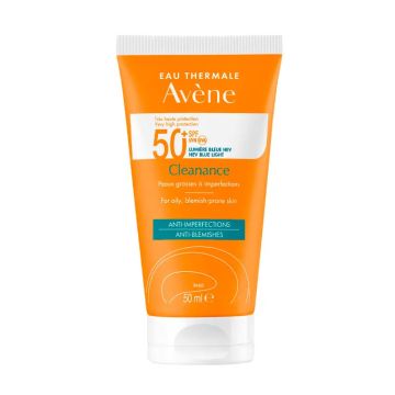 Avène Cleanance Solar SPF 50+, pieles grasas, 50 ml