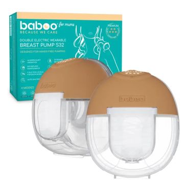 Baboo Sacaleches Eléctricos Portátil Manos Libres Doble, 2 unidades