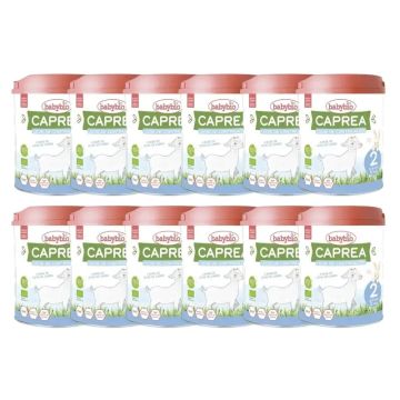 Babybio Caprea 2 Leche de Cabra 6-12 Meses, Pack 12 x 800 gr