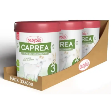 Babybio Caprea 3 Leche de Cabra 12-36 Meses, Pack 3 x 800 gr