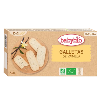 Babybio Galletas Crecimiento Vainilla , 160 gr