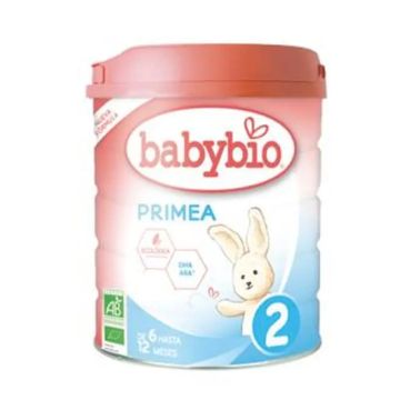 Babybio Primea 2 Leche de Vaca Continuacion 6-12 Meses, 800 gr