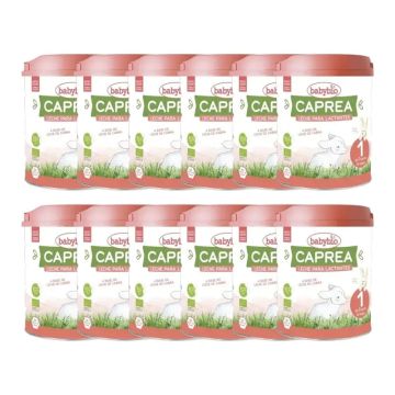 Babybio Pack Caprea 1 Leche de Cabra 0-6 Meses, 12 x 800 gr