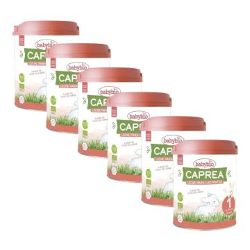 Babybio Pack Caprea 1 Leche de Cabra 0-6 Meses, 6 x 800 gr