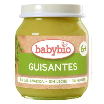 Babybio Tarrito Guisantes, 130 gr