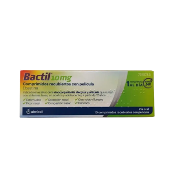 Bactil Ebastina 10 Mg, 10 comprimidos