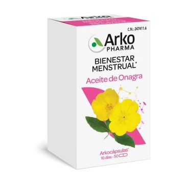 Arkopharma Arkocápsulas Aceite de Onagra Bio, 50 cápsulas