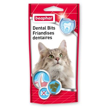 Beaphar Bocaditos Dental Bits snacks para gato 35Gr