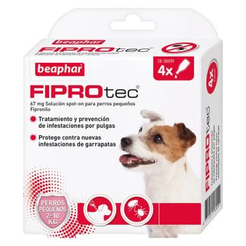 Beaphar Fiprotec Spot On Perro Peq. 2-10Kg 4 Pip x 0,67 ml