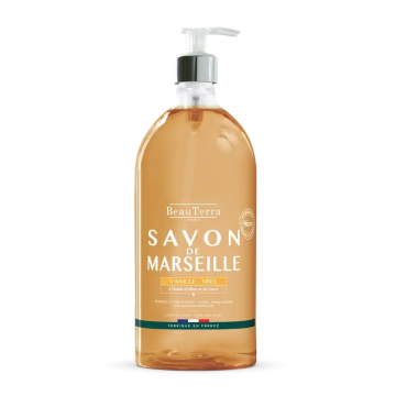Beauterra Jabones De Marsella Jabón De Marsella Vainilla Y Miel , 1000 ml