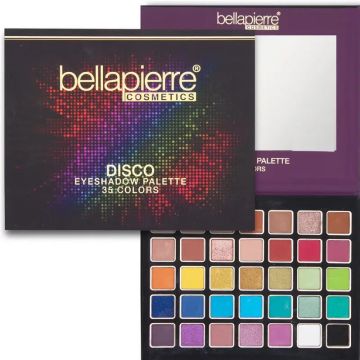Bellapierre Cosmetics Disco Eyeshadow Palette, 35 Colors , 38 g