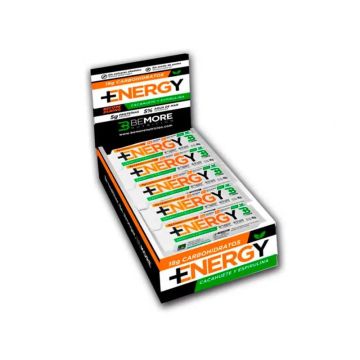 Bemore Nutrición Barrita Energética+ Energy Sabor Cacahuete y Espirulina Caja 18unidades