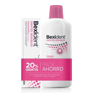 Isdin Bexident Pack Dientes Sensibles Colutorio 500 Ml + Pasta Dental 75 Ml