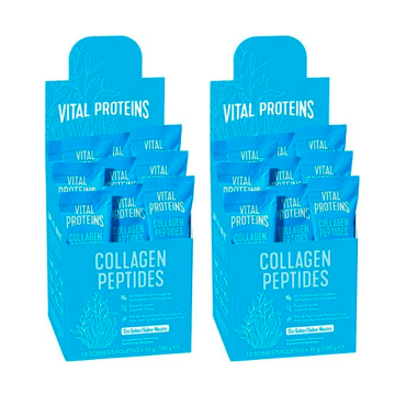 Vital Proteins Duplo Complemento alimenticio Colágeno Péptidos sabor neutro,2x10 sobres
