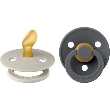 BIBS 2 Chupetes Colour Anatómica Sand/Iron 0/6 Meses