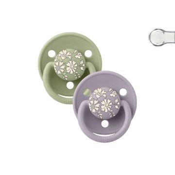 Bibs Liberty 2 Chupetes De Lux Capel Sage Mix Silicona