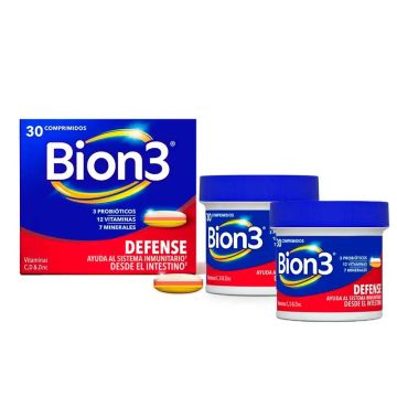 Bion3 Defense Multivitamínicos, 2x30 comprimidos