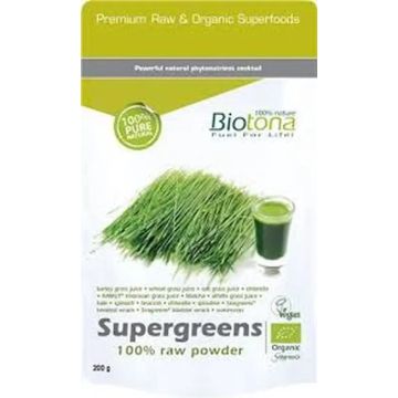 Biotona Supergreens Raw Powder 200 Gr