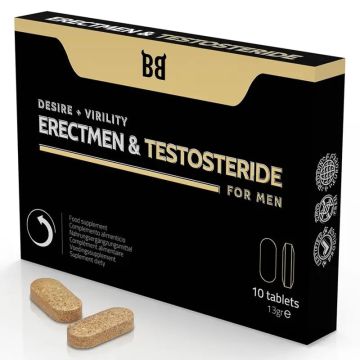 Blackbull By Spartan Erectmen & Testosteride Potencia Y Testosterona Para Hombre10 Cápsulas