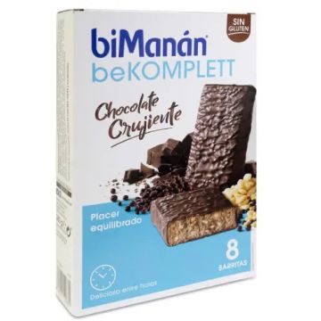 biManán Barritas Entre Horas de Chocolate Komplett 8 unidades