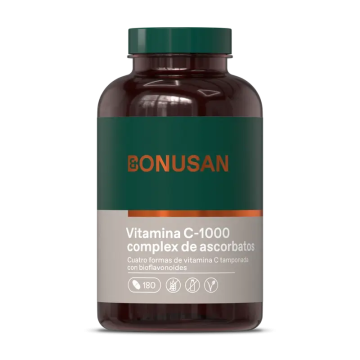 Bonusan Vitamina C-1000 Complex De Ascorbatos , 180 comprimidos