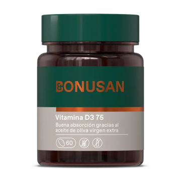 Bonusan Vitamina D3 Forte 75 , 60 perlas