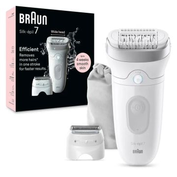 Braun Braun Silk-Épil 7, Depiladora Para Eliminación Del Vello Fácil, Piel SuaveDuradera, 7-041