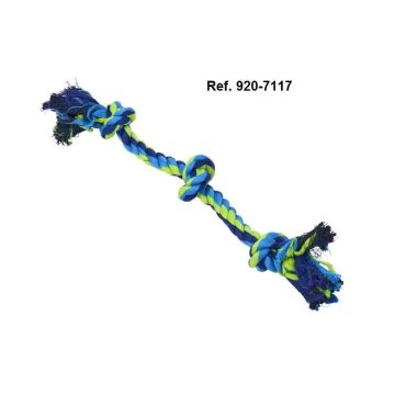 Buster Cuerda Dental Con3 Nudos Azul/Verde P, 38Cm