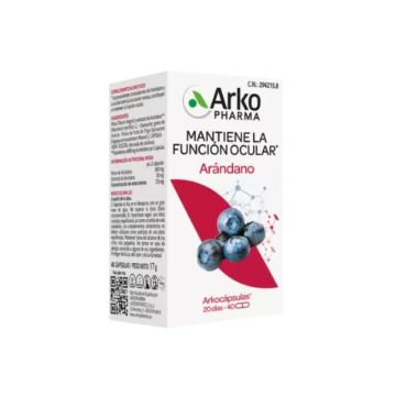 Arkopharma Arkocápsulas Arándano, 40 cápsulas