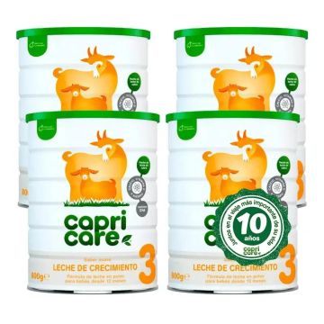 Capricare 3 Leche de Crecimiento, Pack 4 X 800 gr