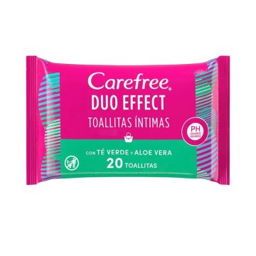 Carefree Toallitas Te Y Aloe Vera 20Uds