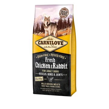 Carnilove Canine Adult Fresh Pollo Conejo Joints 12Kg pienso para perros
