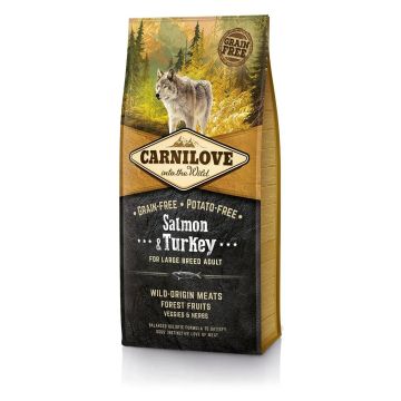 Carnilove Canine Adult Large Salmon Pavo 12Kg pienso para perros