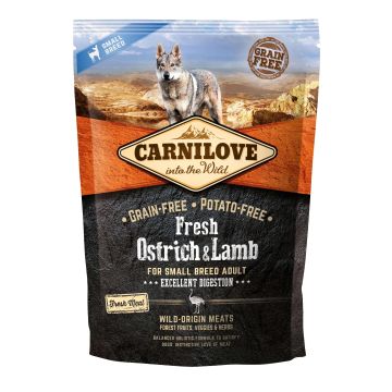 Carnilove Canine Adult Small Fresh Avestruz Cordero 1,5Kg pienso para perros