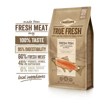 Carnilove Canine Adult True Fresh Pescado 4Kg, pienso para perros
