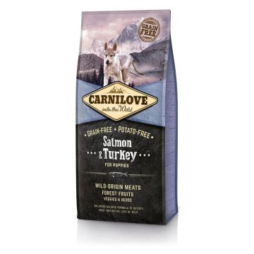 Carnilove Canine Puppy Salmon Pavo 12Kg pienso para perros